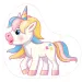 imagen de Rompecabezas de piso gigante de unicornio de 12 piezas 2