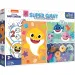 Rompecabezas Super Gigante de Baby Shark de dos caras 3 en 1 de 15 piezas - Trefl