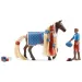 imagen de Schleich Horse Club: Las bellezas de Sofia - Conjunto inicial de caballo Leo y Rocky con crin peinable (42586) 3