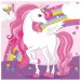 Servilleta de dos capas de unicornio arcoíris paquete de 20 unidades