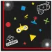 Servilleta de papel con diseño gamer paquete de 20 unidades