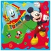 Servilleta de papel de 2 capas con estampado de Mickey Mouse, paquete de 20 unidades