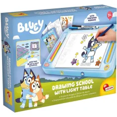 imagen de Set de escuela de dibujo Bluey con pizarra iluminada – Lisciani 1