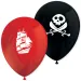 Set de globos con diseño de pirata de 8 piezas