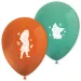 Set de globos naranja-turquesa-verde de 8 piezas de Disney Princesas Vaiana