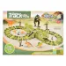Set de juego de parque de dinosaurios con cochecito, 140 piezas