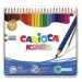 Set de lápices de colores acuarelables de 24 unidades en caja de metal - Carioca