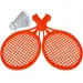 imagen de Set de raquetas de bádminton portátil con volante en varias versiones 3