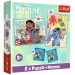 Set de rompecabezas y tarjetas de memoria Disney Lilo&Stitch 2 en 1 - Trefl