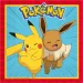 Set de servilletas de papel Pokémon - 2 capas, 33x33cm, 20ud