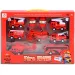 Set de vehículos de bomberos 7 piezas