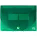 imagen de Spirit: Carpeta de documentos A4 de 12 compartimentos transparente verde 1