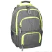 Spirit: E-Bag mochila gris y neón con esquinas redondeadas, mochila 46x34x22cm