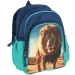imagen de Spirit: Mochila escolar azul con estampado de león, mochila 24x13x31cm 1