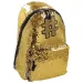 Spirit: Mochila escolar con lentejuelas doradas Hashtag Gold 41x32x21cm