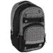 imagen de Spirit: Mochila escolar negra-blanca con forma redondeada 46x32x19cm 1
