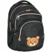 imagen de Spirit: Mochila escolar negra con osito Masha, mochila 46x31x21cm 1