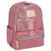 imagen de Spirit: Mochila escolar redonda Lizzy de color rojo, mochila 27x12,5x33cm 1