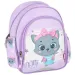 imagen de Spirit: Mochila escolar redondeada gris con gatitos 31x13x24cm 1