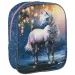 imagen de Spirit: Mochila ovalada 3D con diseño de caballo blanco 30x25x12cm 1