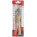 Spirit: Set de pinceles de mango de madera natural de 6 piezas