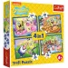 imagen de SpongeBob 4 en 1 35-48-54-70 piezas puzzle - Trefl 1