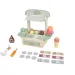 Stand de helados de madera con caja registradora y accesorios
