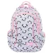 imagen de St.Right Panda Gris mochila escolar de tres compartimentos con diseño de panda en rosa y gris 39x27x17cm 1