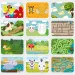 imagen de Tarjetas de tarea de desarrollo borrables con marcador - Animales 2