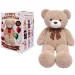 Teddy Greetings: Oso de peluche Oat Cheer en caja de regalo blanca 120cm