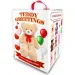 imagen de Teddy Greetings: Snow Wishes oso de peluche blanco en caja de regalo de 120cm 2