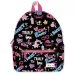 Tesoro: Girl Power mochila mini negra-rosa
