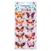 The Littlies: Set de pegatinas 3D de puff de mariposa en hoja de 10x22cm