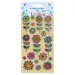 The Littlies: Conjunto de pegatinas 3D de flores en hoja de 10x22cm