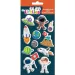The Littlies: Set de pegatinas 3D en relieve del espacio exterior 10x22cm