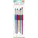 The Littlies: Set de pinceles de plástico en colores pastel de 5 piezas