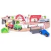 imagen de Tren de madera con vía y locomotora a pilas de 60 piezas - Woodyland 1