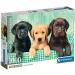 Tres pequeños labradores rompecabezas de 1000 piezas con póster - Clementoni
