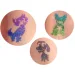 imagen de TyToo: Plantilla de tatuajes de brillo para perros y gatos set de 27 piezas 5