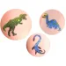 imagen de TyToo: Set de plantillas de tatuajes de brillo de dinosaurios 21 piezas 2