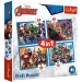 Valiente Vengadores 4 en 1 puzzle de 35-48-54-70 piezas - Trefl