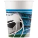 Vaso de papel de fútbol Gólöröm set de 8 piezas 200ml