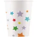 Vasos de papel estrellados set de 8 unidades 200ml