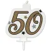Vela de cumpleaños con número - 50