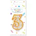 Vela de cumpleaños con puntos 3