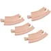 Vía de tren de madera curva 4pcs