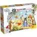 imagen de Winnie the Pooh 2 en 1 maxi rompecabezas y libro para colorear 24 piezas 70x50cm - Lisciani 1