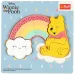 Winnie the Pooh junto al arcoíris rompecabezas de formas de madera - Trefl