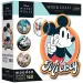 imagen de Wood Craft: Disney - Puzzle de madera premium Retro Mickey Mouse de 160 piezas - Trefl 1