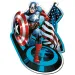 imagen de Wood Craft: Marvel - Capitán América 160 piezas premium de madera puzzle - Trefl 2